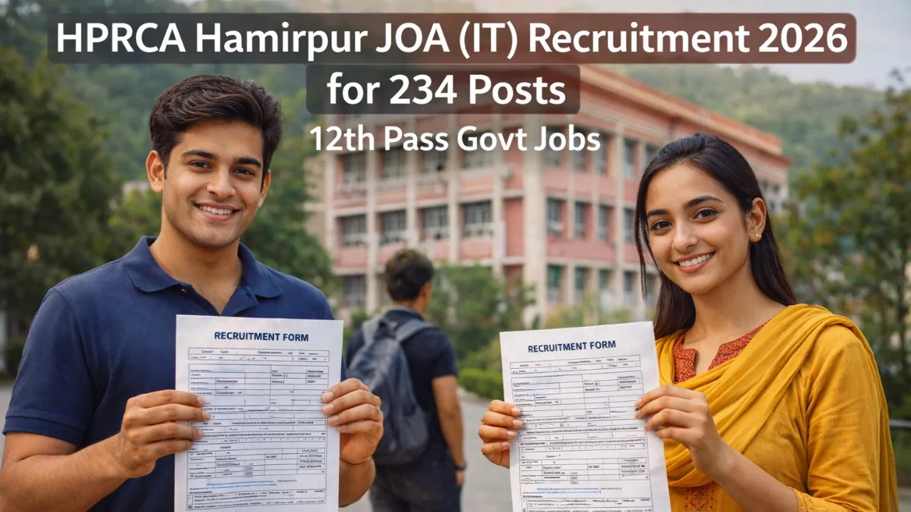 HPRCA Hamirpur JOA Recruitment