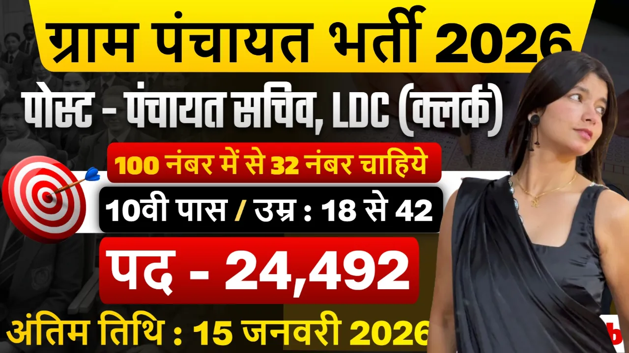 Panchayati Raj Vibhag Bharti 2026 for 10th, 12th Pass