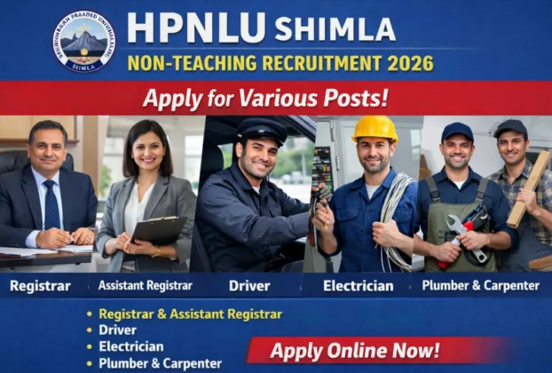 HPNLU Shimla Non Teaching Recruitment 2026