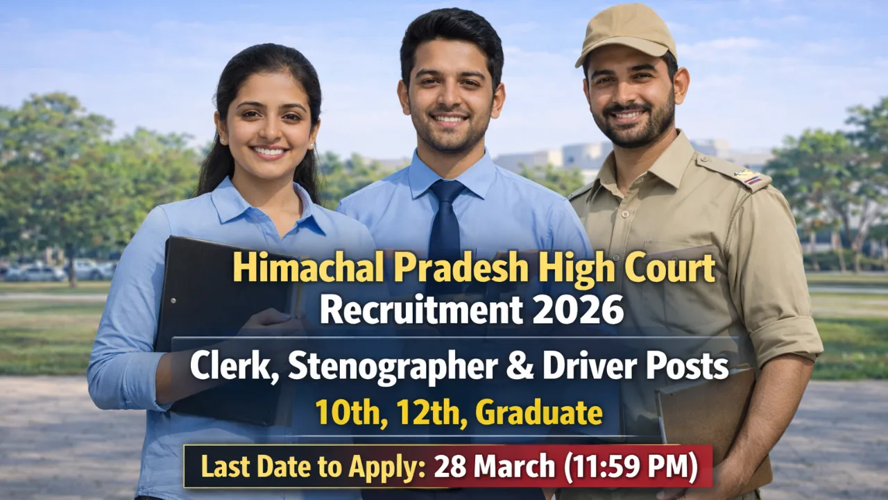 Himachal Pradesh High Court Recruitment 2026