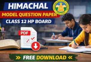 Model Question Paper Class 12 HP Board PDF Free Download