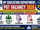 HP Education Department PGT Vacancy 2026 for 3157 Posts